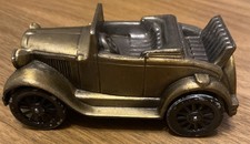 Vintage Banthrico 1929 Ford Model A Car Coin Bank Cast Metal 1974