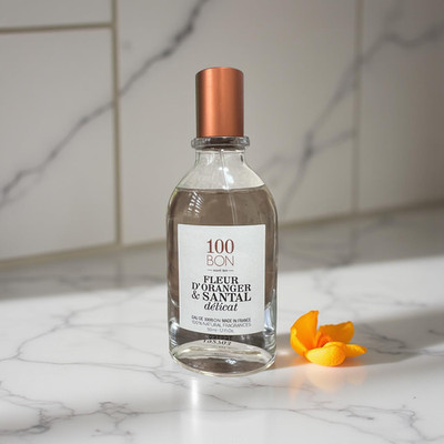 100BON Fleur D Oranger & Santal Délicat Eau de Cologne 1.69oz Natural Spray