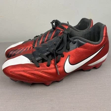 Nike Soccer Cleats 5.5Y red Lace Total 90 shoot IV t90 472567-610 VTG