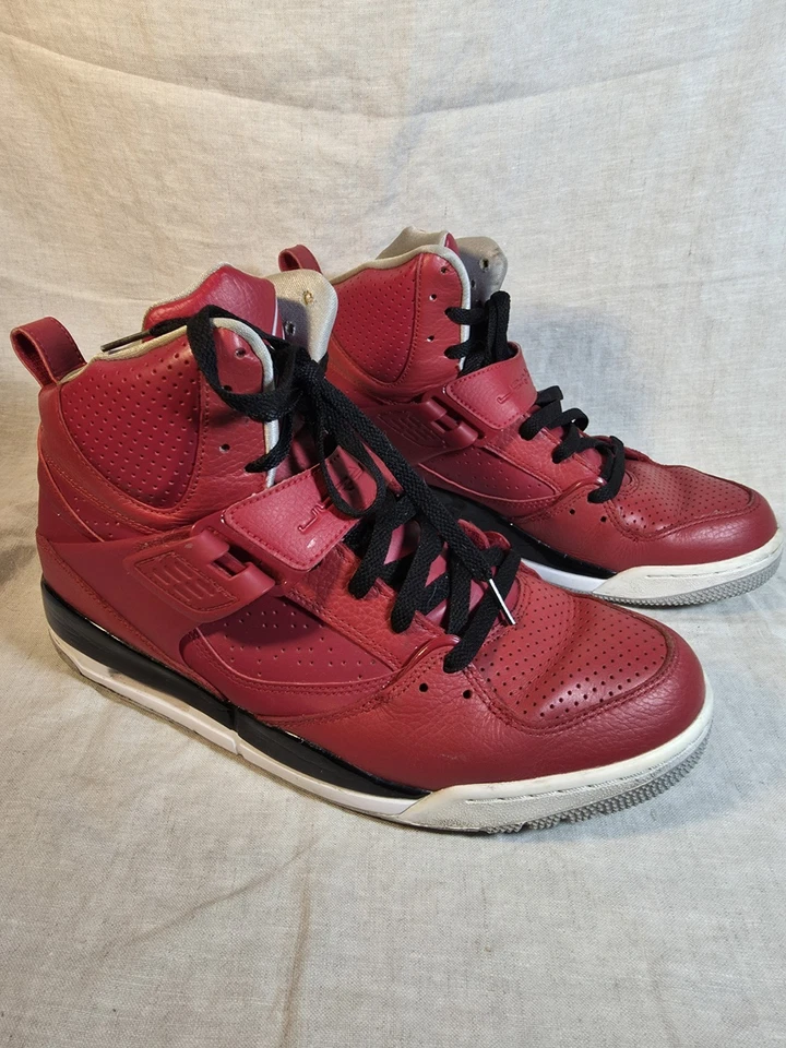 Talla 11 Nike Hombres Air Jordan Flight 45 Alto Rojo Zapatos DH0243-600 (#1890) Foto 2 de 4