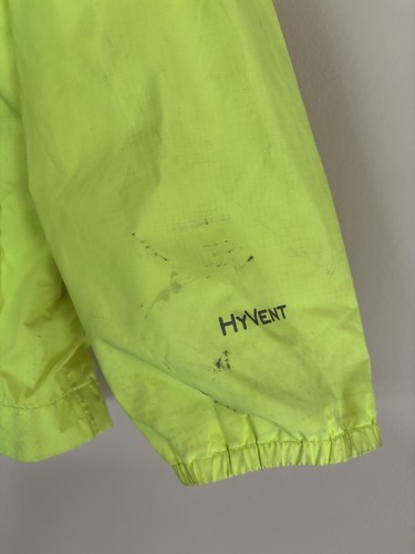 The North Face Boys Hyvent Rain Hooded Jacket XS Neon Green Size 6 CS/TP Stained - Picture 7 of 17