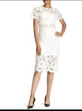 NEW NSR Women’s Lace Dress Size Large White- Mini Underline - Cocktail- Wedding