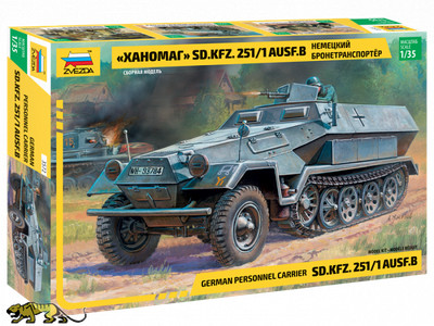 Zvezda 3572 Sd.Kfz. 251/1 Ausf. B - Hanomag - 1:35