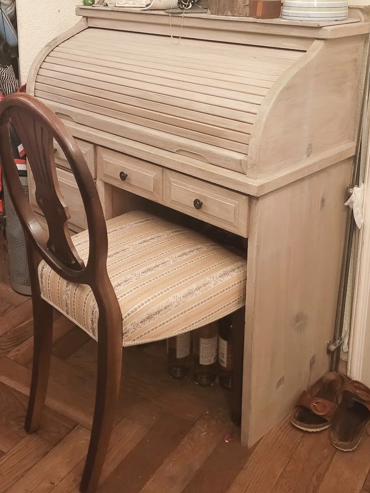 Vintage SEKRETÄR massive Kiefer Helllasiert