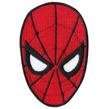 Marvel Comics The Amazing Spiderman Head Shot Mask Embroidered Iron on Patch