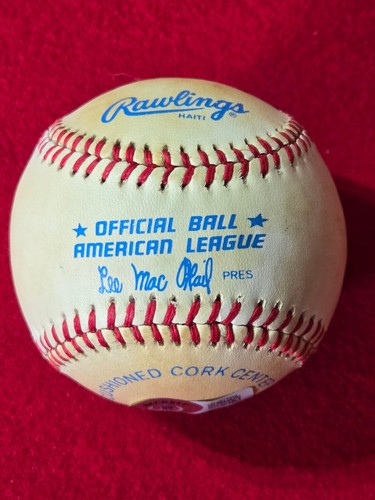 George Kell Single Signed Baseball OAL Lee MacPhail Autographed Auto Beckett - Picture 2 of 3