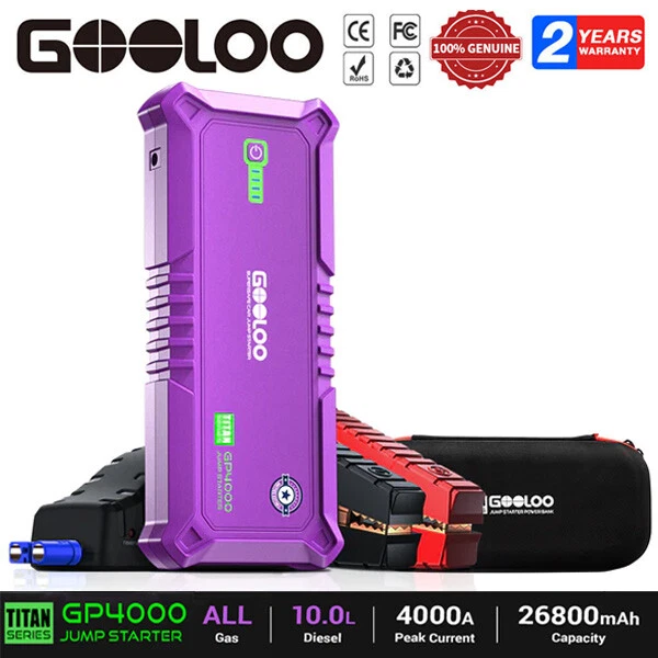 GOOLOO 4000 Amp Jump Starter GT4000S 100W TwoWay, 45 OFF