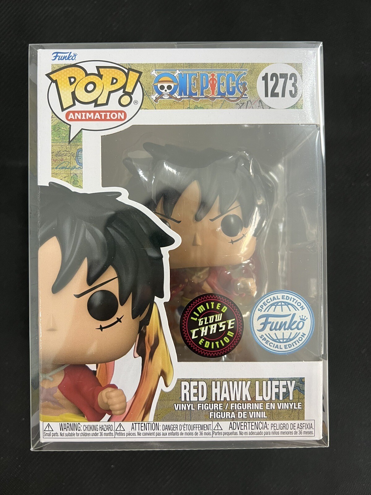 Funko Pop! Animation: One Piece - Red Hawk Luffy (1273) Chase Limited Edition