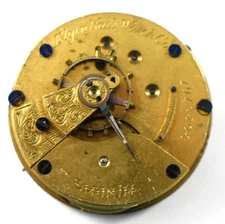 Vintage Elgin Grade 10 18s 11J Hunting Pocket Watch Movement lot.fl