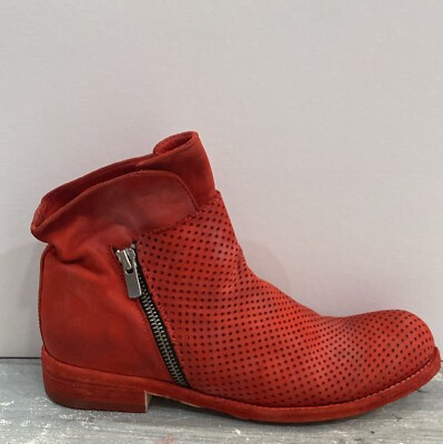 OFFICINE CREATIVE Stiefel Damen Größe EU 37 Wildleder Rot OF82