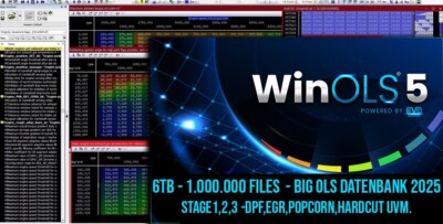 6TB WinOLS Datenbank ca. 1.000.000 Files - ECU MAP REMAP Tuning Chiptuning Tuned