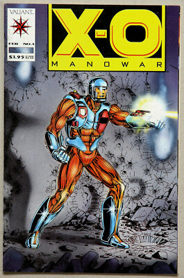 X-O Manowar #1 Vol 1 1st Appearance & Origin - Valiant - J Shooter - S Englehart