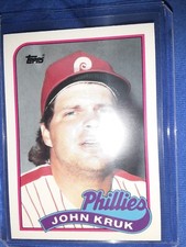 1989 Topps Traded #63T JOHN KRUK Philadelphia Phillies mVP HOF