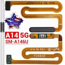 For Samsung Galaxy A14 5G Power Button Fingerprint Sensor Flex Cable OEM Black