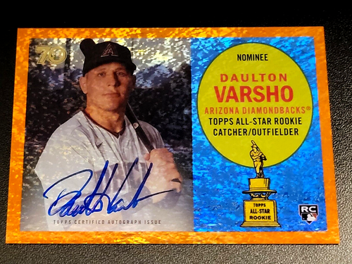 2021 Topps All Star Rookie Cup Daulton Varsho AUTOGRAPH GOLD HOLO - Bonus AUTO ! - Afbeelding 5 van 8