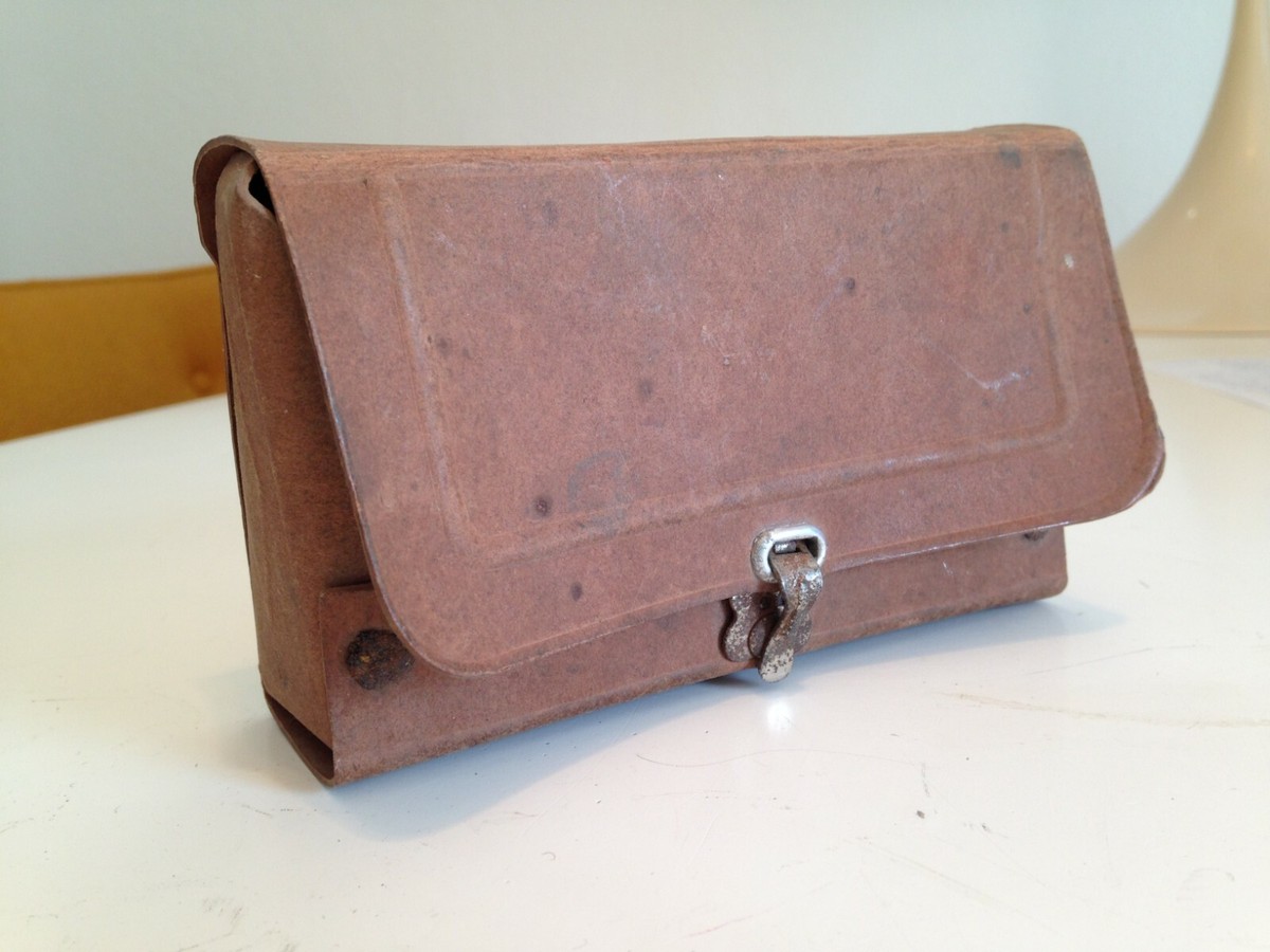 Sacoche De Selle Vintage Pour Vélo Motobecane - Trousse à Outils En Cuir Terrot - Brun