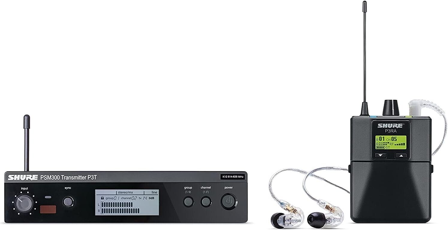 Shure P3TRA215CL-G20 PSM300 Wireless Stereo Personal Monitor System  042406371704