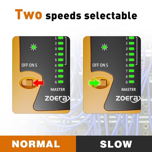 Network Cable Tester for RJ45 RJ11 CAT5e CAT6 – Ethernet LAN PC Cable Testing - 第 1/5 張圖片