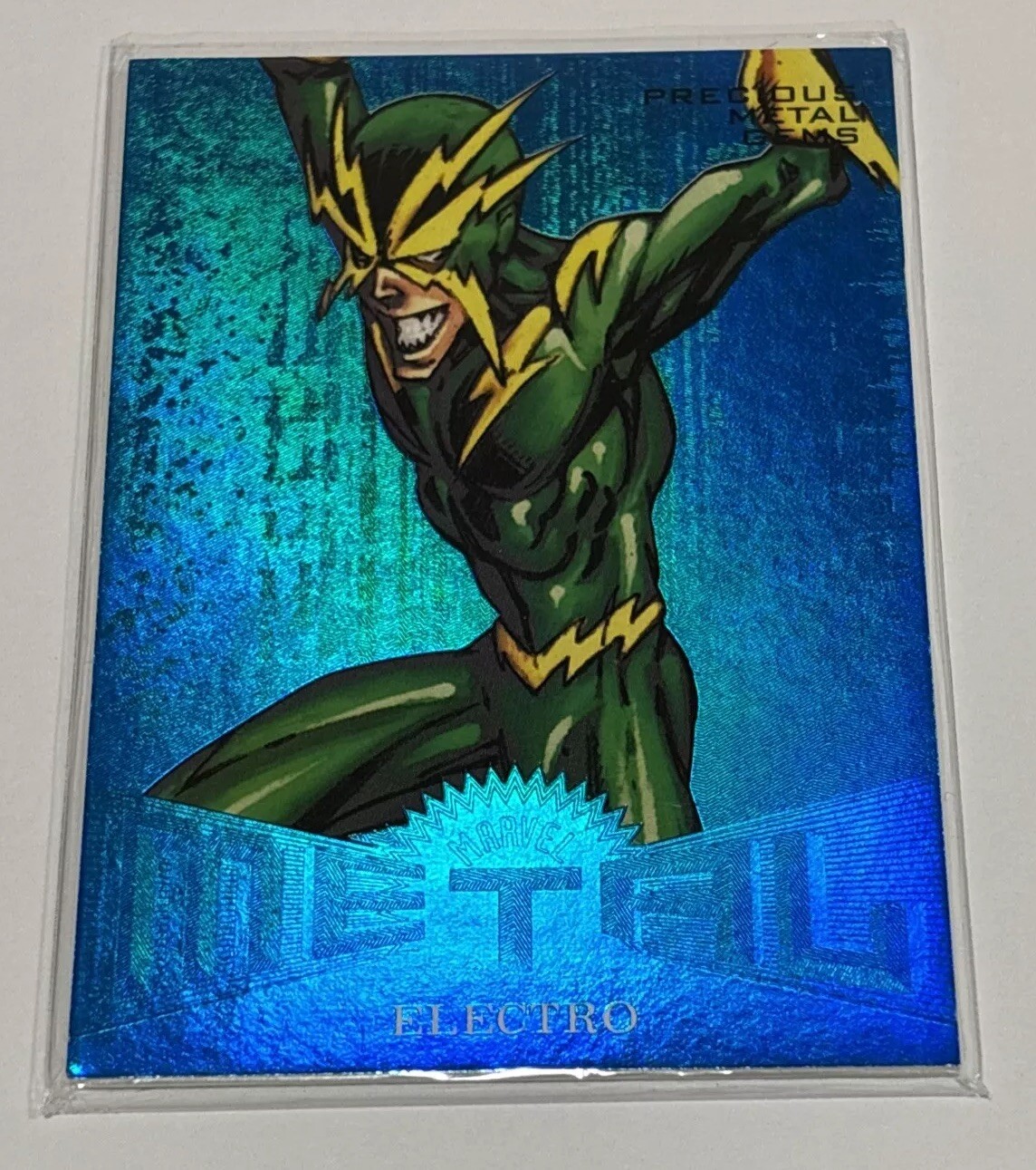 2017 Fleer Ultra Spider-Man BLUE PMG MM40 ELECTRO 30/49