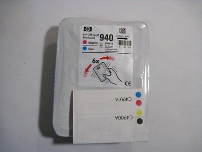NEW!!! GENUINE HP 940 Magenta and Cyan Printhead (HP C4901A) 8000 8500 FREE SHIP