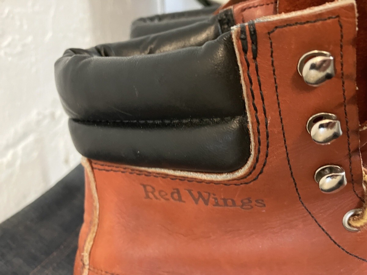Vintage 90s Red Wing Ansi Work Boots Steel Toe ANSI Z41 PT