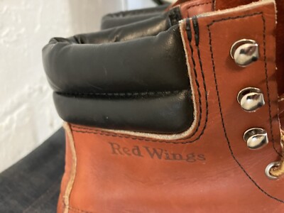 redwing ９０.s Vintage 90s Red Wing Ansi Work Boots Steel Toe ANSI Z41 PT