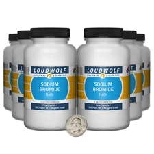 Sodium Bromide / 6 Lbs / 6 Bottles / 99% Pure ACS Reagent Grade / Fine Crystals