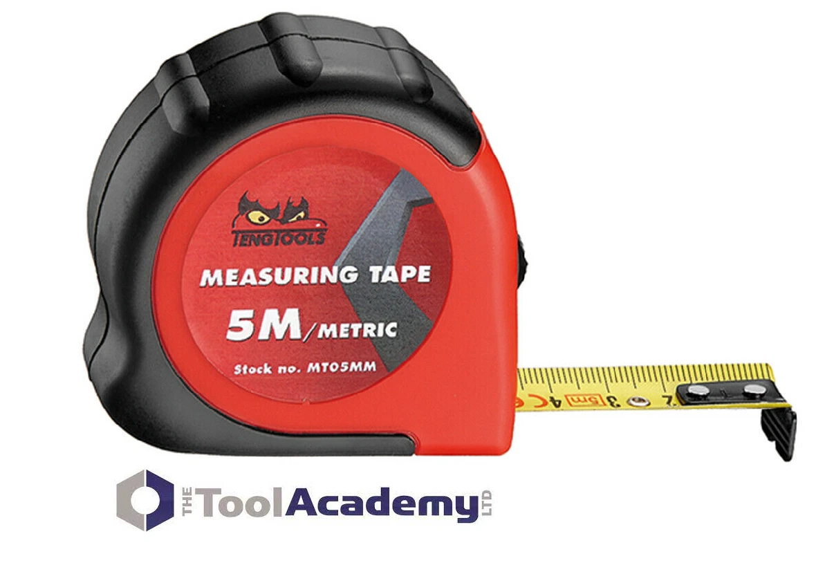 Teng Tools Tape Measure METRIC 5 Metre 5M 19mm width
