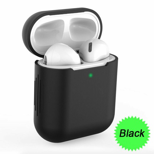 Custodia Cover Auricolari Silicone Tpu per Apple Airpods Generazione 1 e 2  Nero | eBay