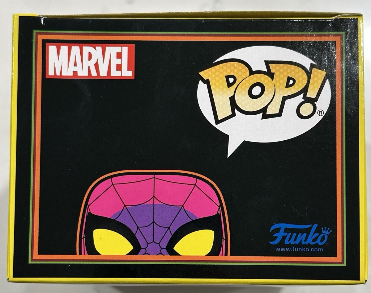 Spider-Man Marvel Funko Pop! #652 Blacklight Neon Target Exclusive