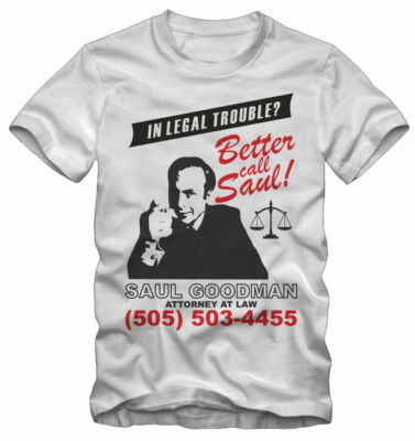 T-shirt Maglietta Breaking Bad Better call Saul Saul Goodman Serie TV uomo donna