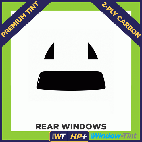 For Daihatsu Copen 2-door 03-04 Carbon Pre Cut Window Tint 35% Light 2-ply - Picture 2 of 10