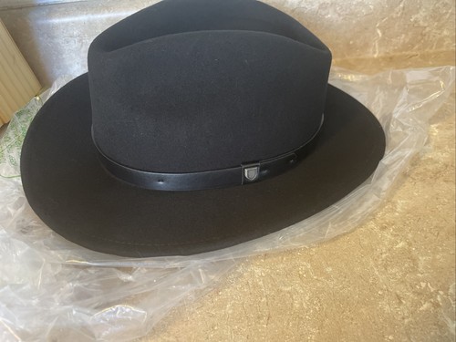 Brixton Messer Felted Black Fedora Hat 