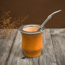 GauchoLife Wooden Mate And Straw To Drink Yerba Mate