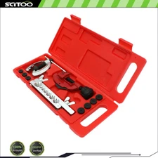 7 Dies Double Flare Flaring Tube Brake Lines Pipe Air Conditioning Tools Kit Set