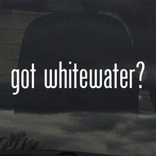 Hai acqua bianca? Adesivo vinile personalizzato decalcomania kayak zattera fiume rapide canoa 