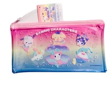 Sanrio x Daiso Zipper Pouch, Summer Mermaids Hello Kitty Kuromi Melody US SELLER