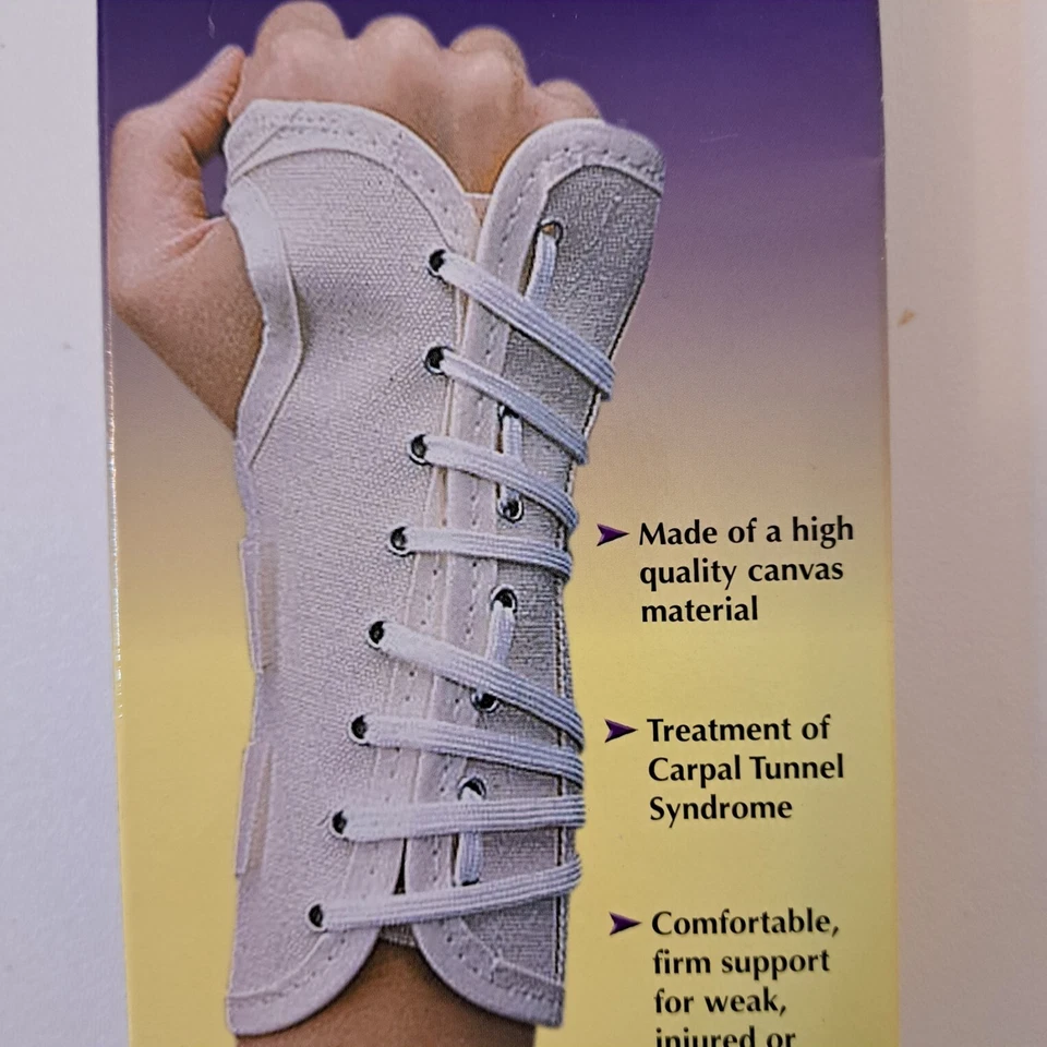 Férula de lona con cordones Bell Horn - Soporte de muñeca 7" XSmall - Mediano Foto 2 de 4