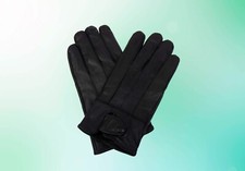 FEINE ECHT LEDER HANDSCHUHE GEFFÜTTERTE MIT ECHT FELL (Gebraucht) In