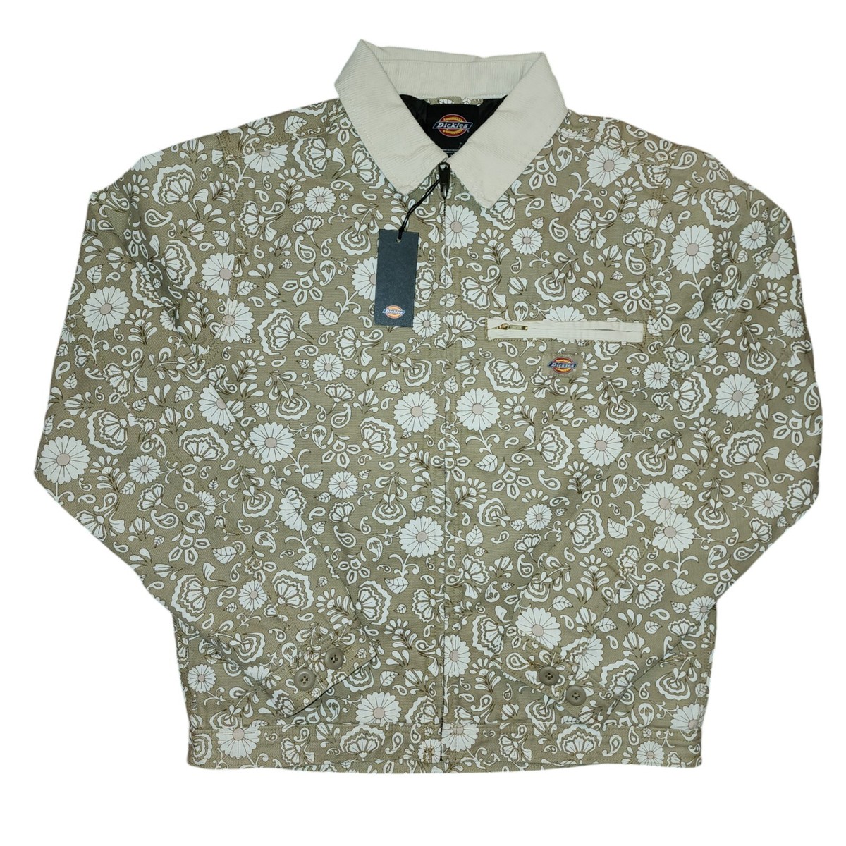 Dickies Ellis Canvas Work Jacket Tan Floral S Workwear