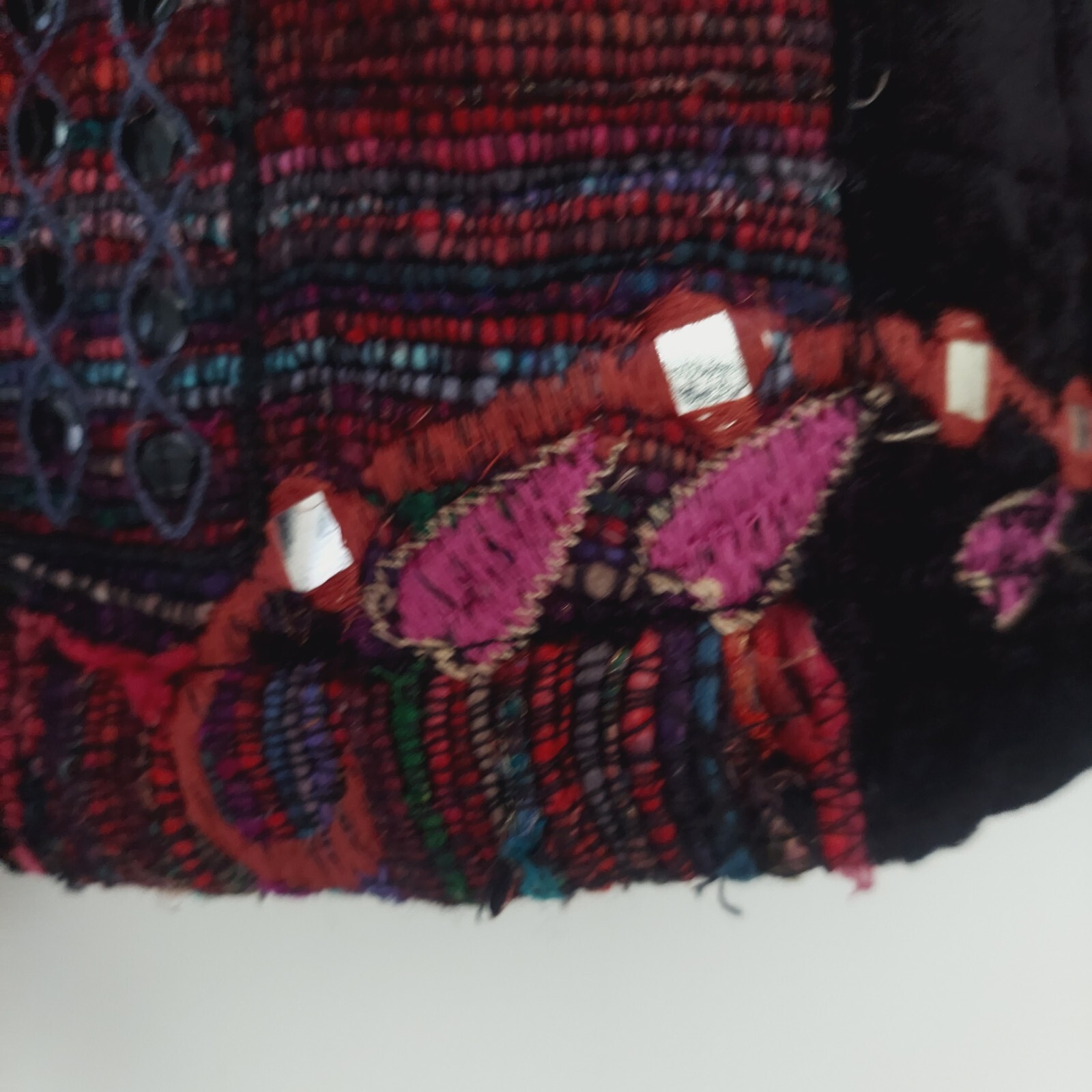 Chicos Patchwork Coat Tapestry Jacket Size 2 Medi… - image 11