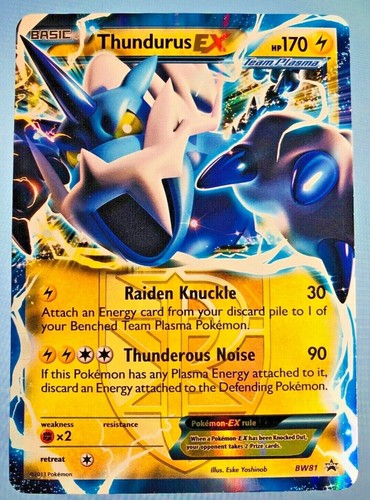 2013 Pokemon Black & White Thundurus EX Promo #BW81 No Play