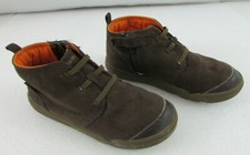 Stride Rite Made 2 Play Crawford Kid's Boot 1M Brown Elastic Laces Side Zipper