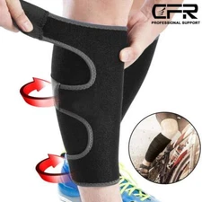 Calf Brace Adjustable Shin Splint Support Leg Compression Muscle Swelling Wraps