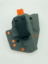 M&P 4" M2.0 Compact 9 Gray & Orange Kydex IWB Hades Sidecar Holster USA Made
