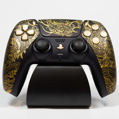 Custom Golden Dragon Sony DualSense PS5 Controller With Hall Effect Sticks
