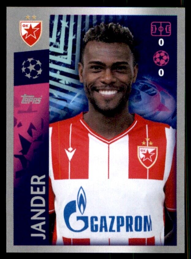 Topps Champions League (2019-2020) Jander FK Crvena Zvezda No. 537