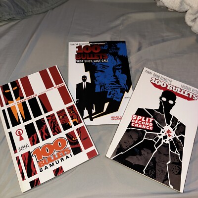 100 Bullets First Shot, Samurai, Split Second Chance TPB Lot