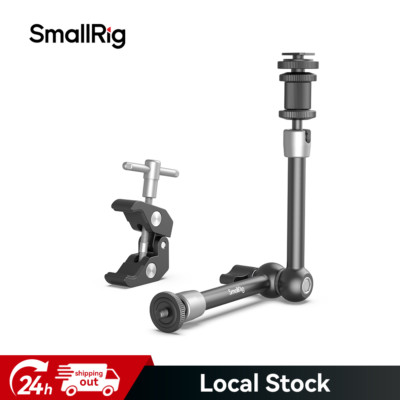 SmallRig 11'' Super Clamp and Magic Arm w/Cold Shoe Mount for Monitor LED Light