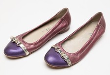 Womens AGL Attilio Giusti Leombruni Ballet Flats Shoes Pink Purple EU 38 US 8